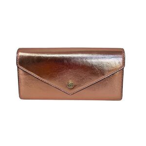 Michael Kors Jet Set Travel Large Patent Envelope Continental Wallet Primrose
